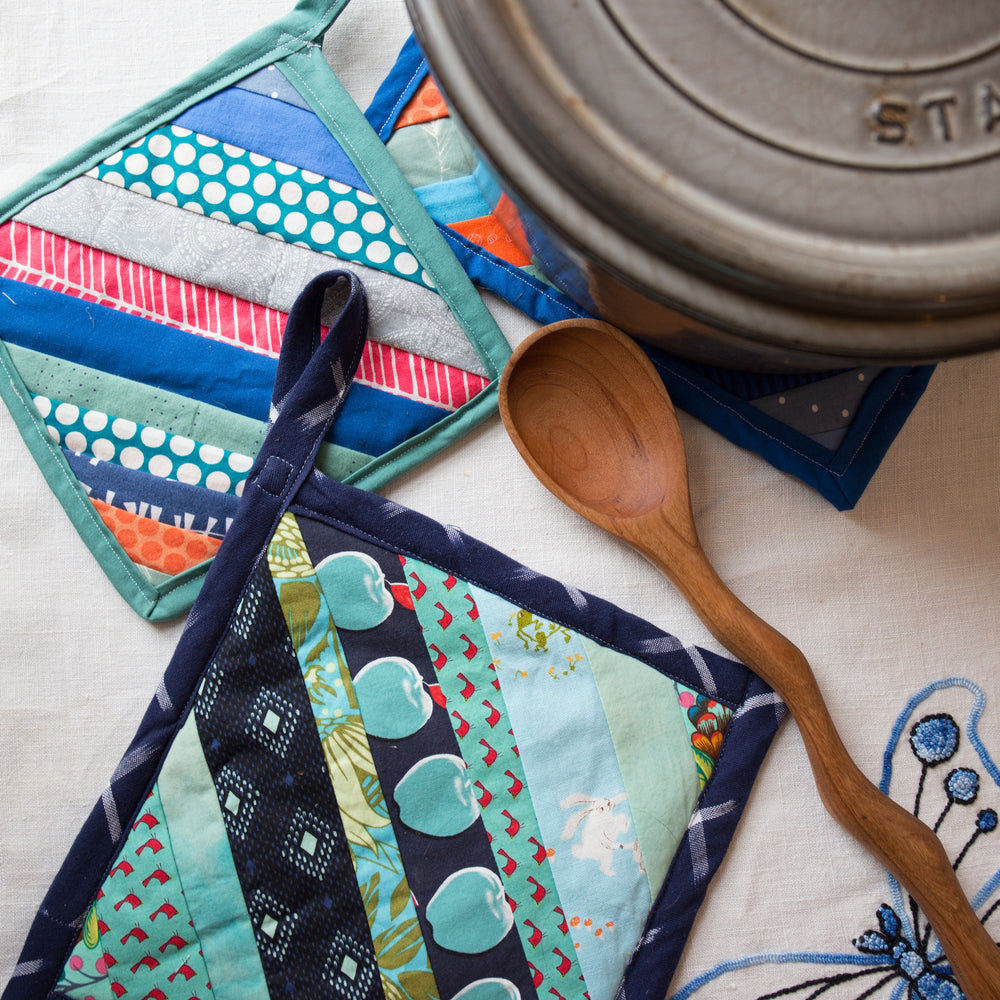 Taproot at Home :: String Quilt Pot Holders - Taproot Magazine