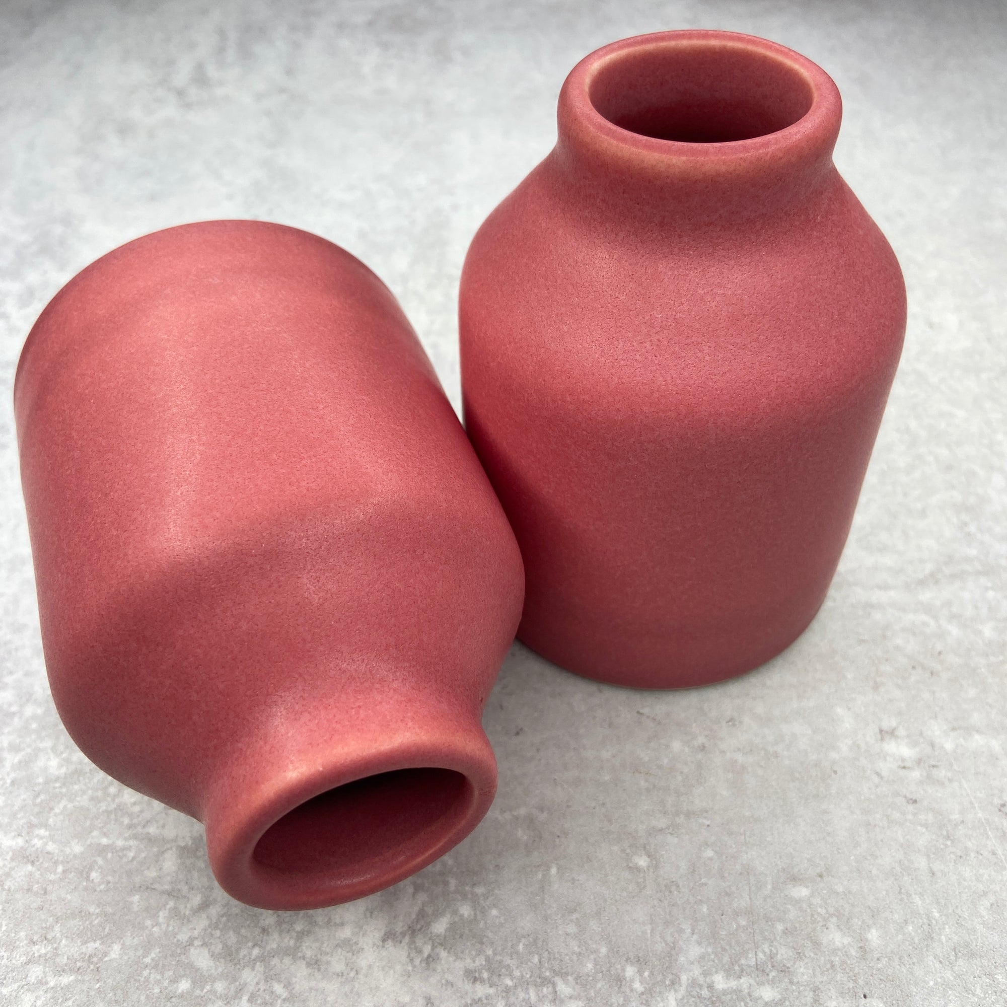 Porcelain Magenta Vase