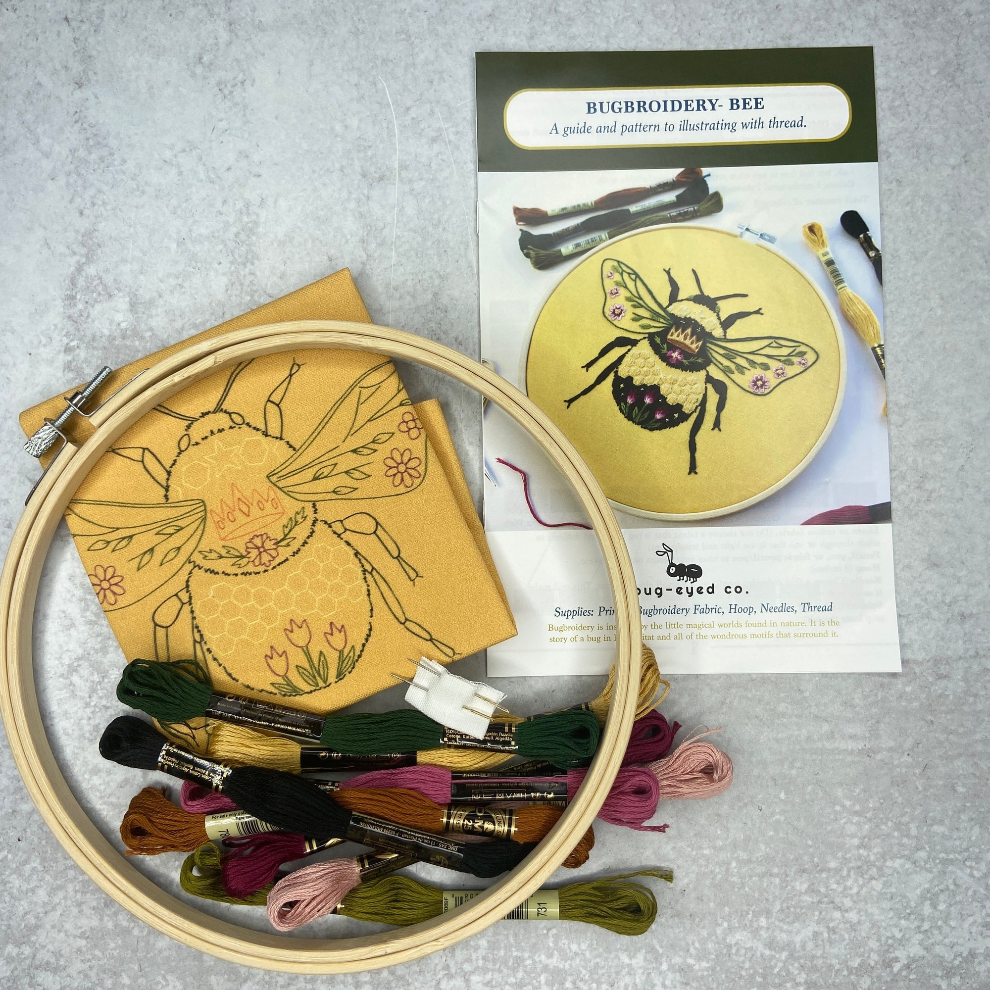 Bugbroidery Kit: Bee