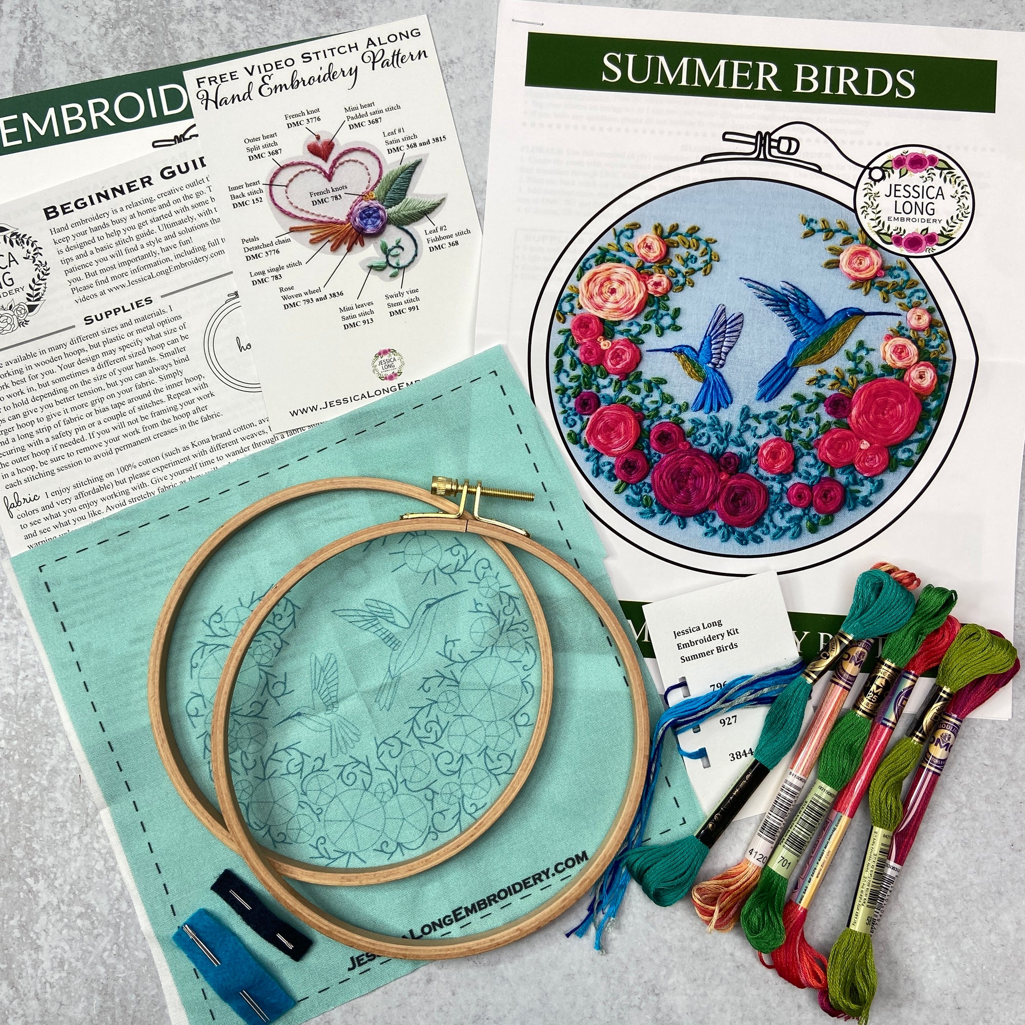 Embroidery Kit: Summer Birds