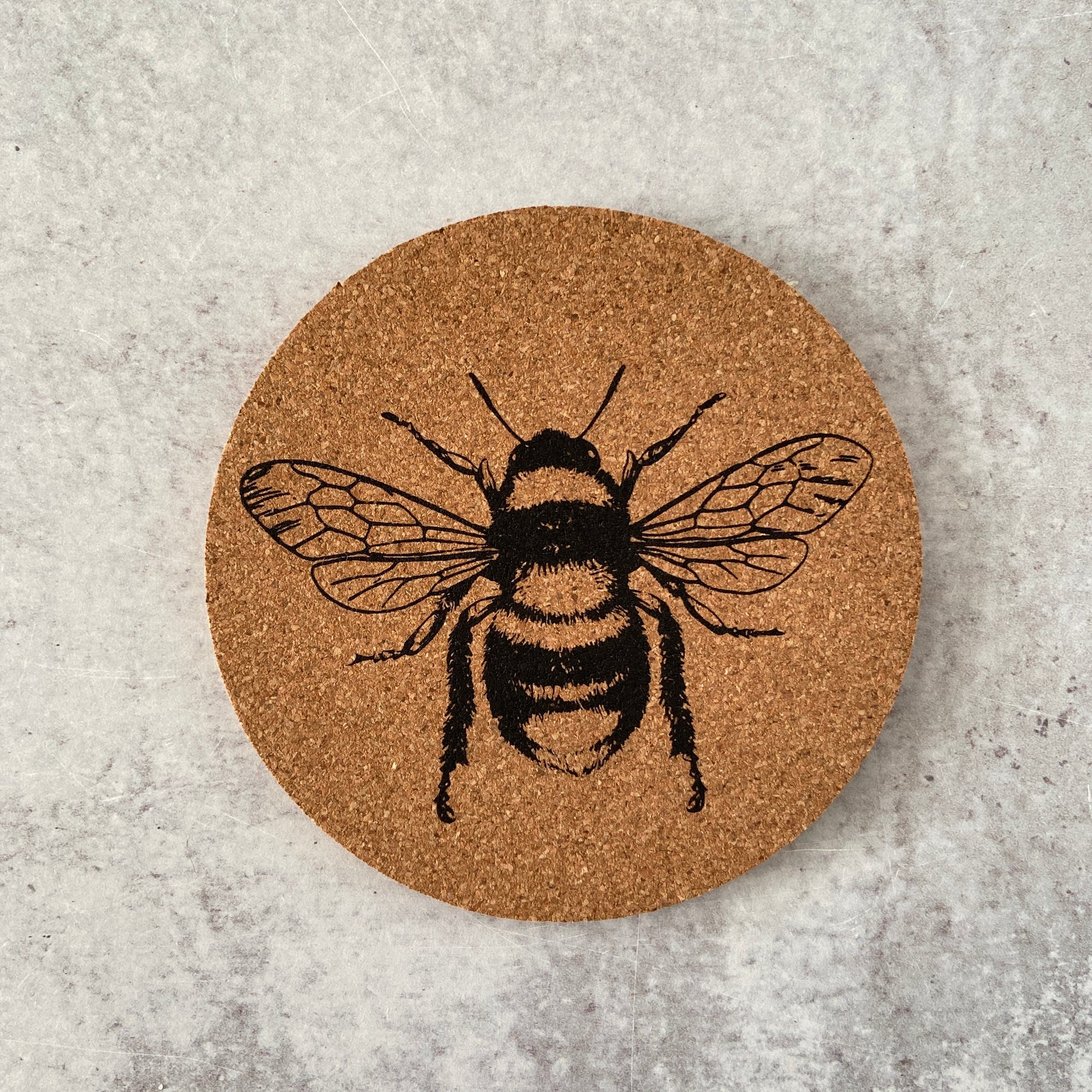 Bee Cork Coaster