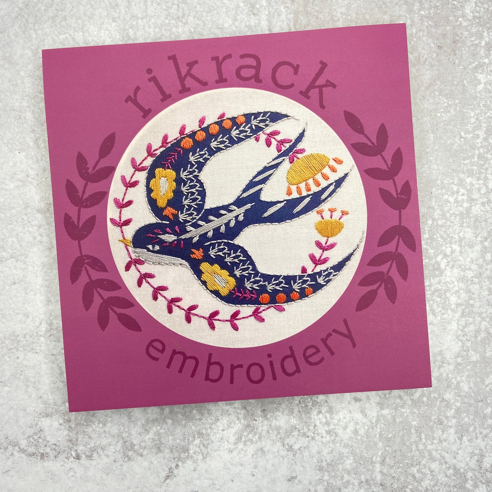 Embroidery Kit: Swallow