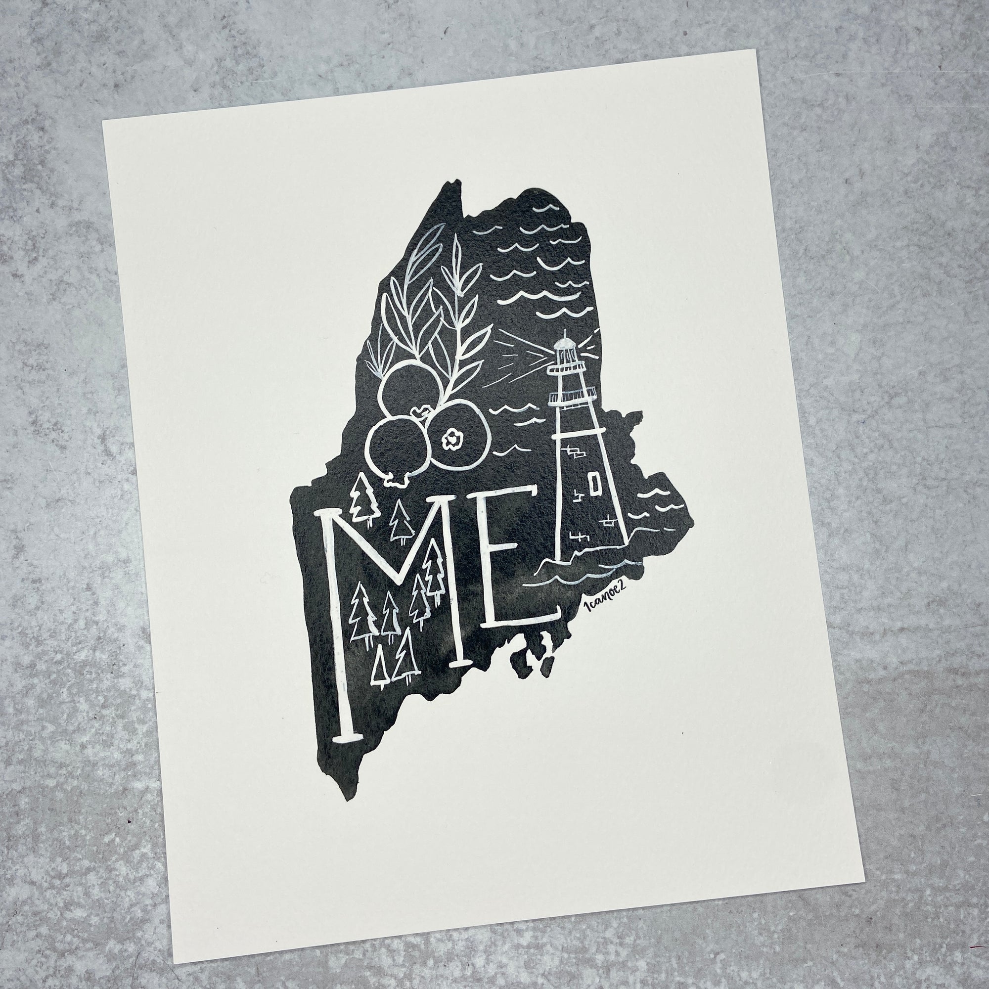 Maine - Print