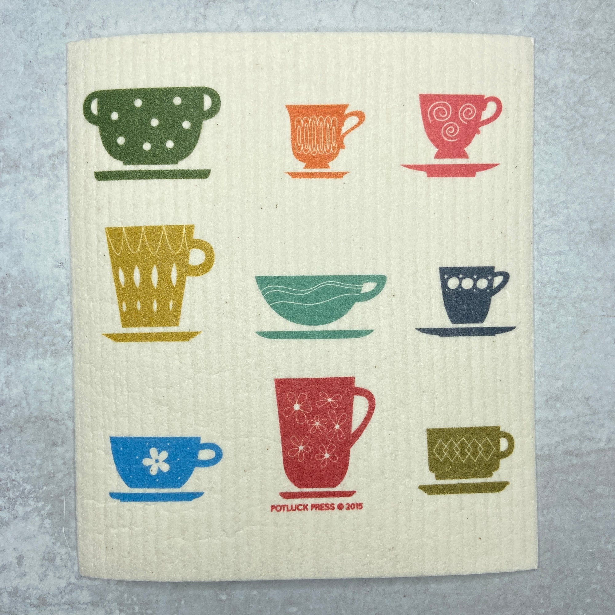 Swedish Dishcloth - Teacups