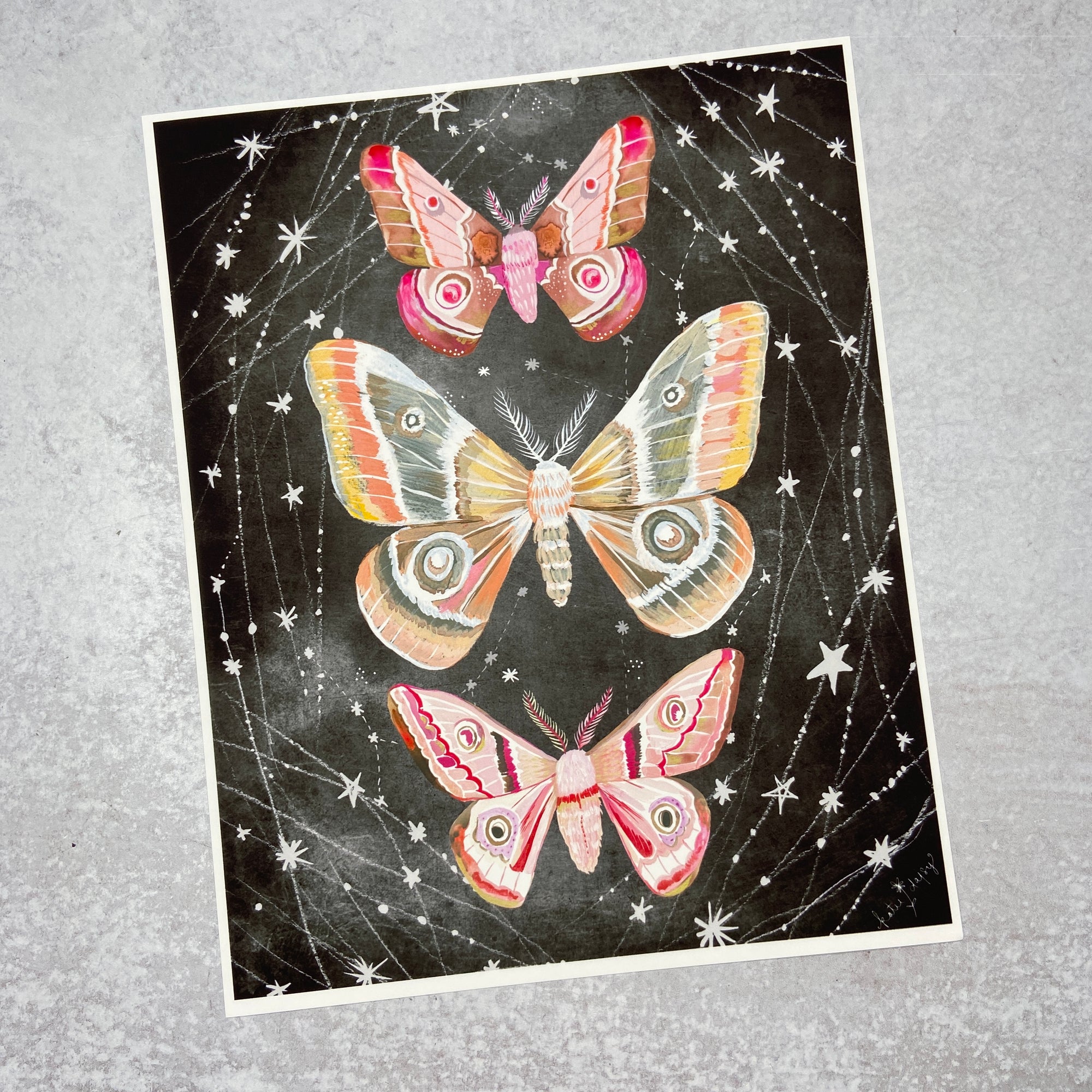 Wandering Moths - Print