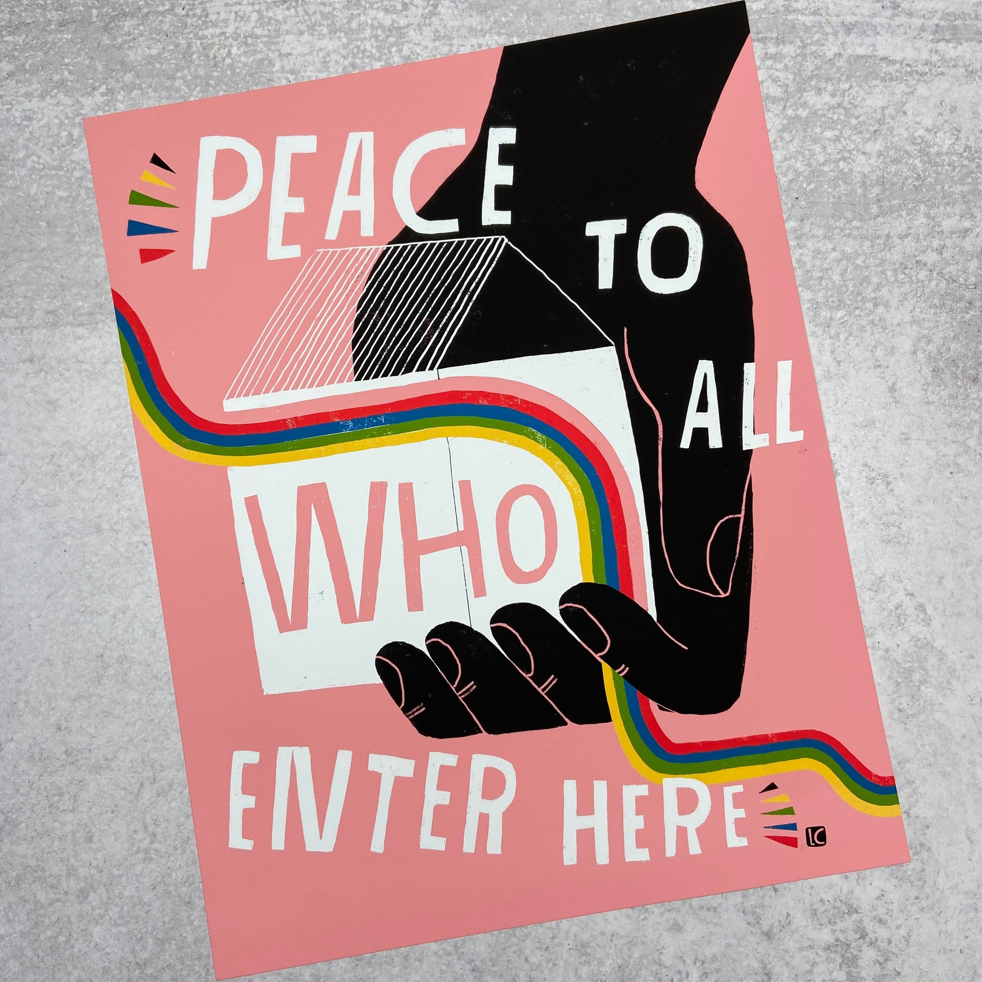 Peace To All Who Enter Here - Print