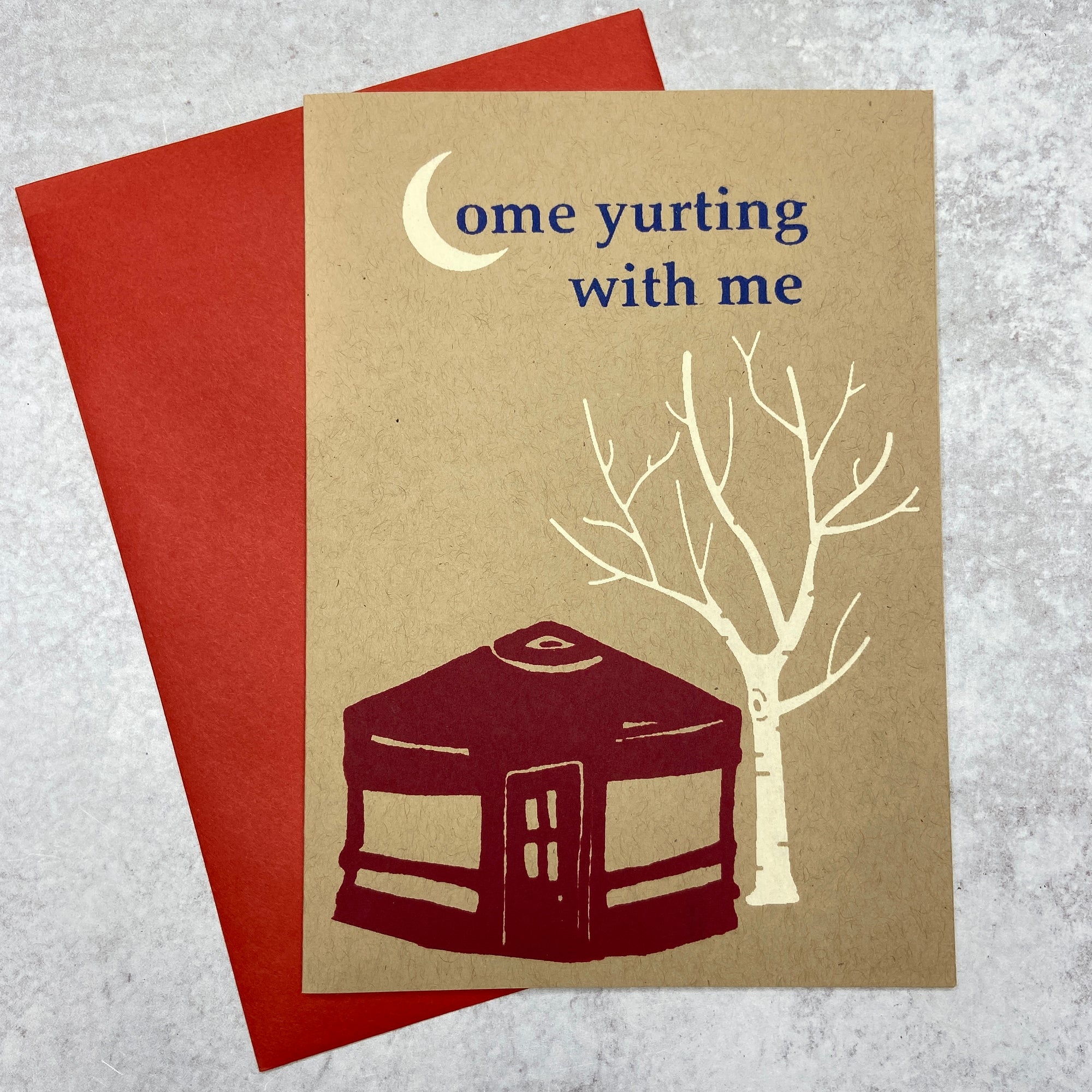 Come Yurting with Me Card