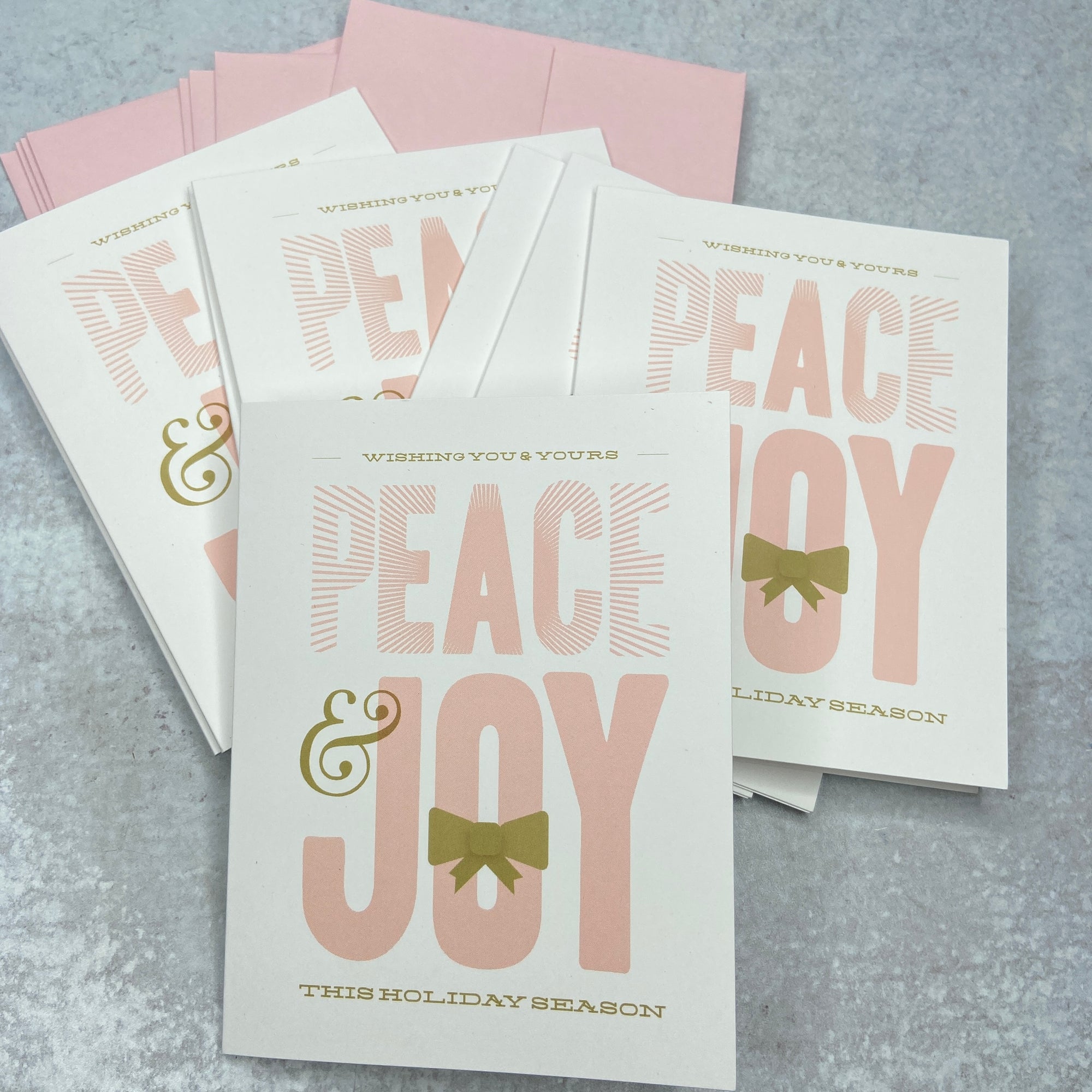 Peace & Joy Holiday Greet Card Set