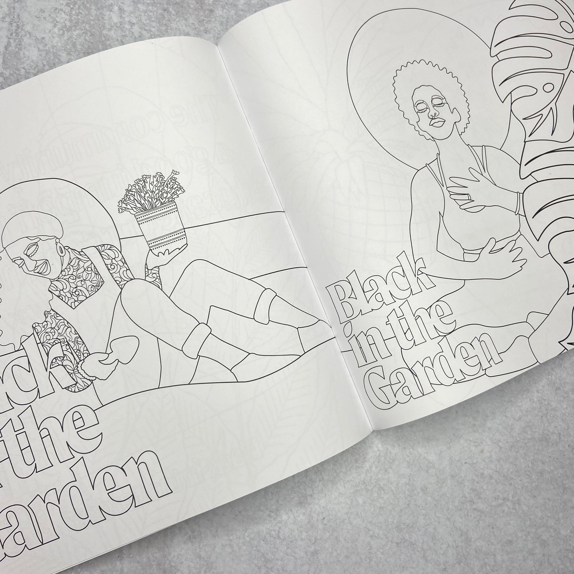 Black in the Garden Coloring Book